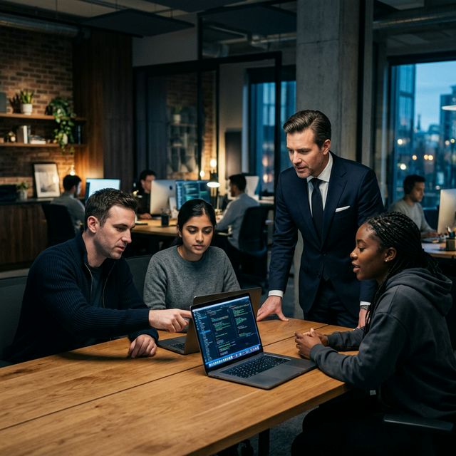 Abogado especializado en startups y tecnología asesorando a emprendedor